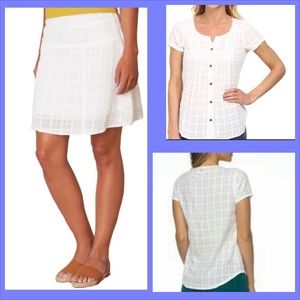 PrAna Blouse/Skirt Set